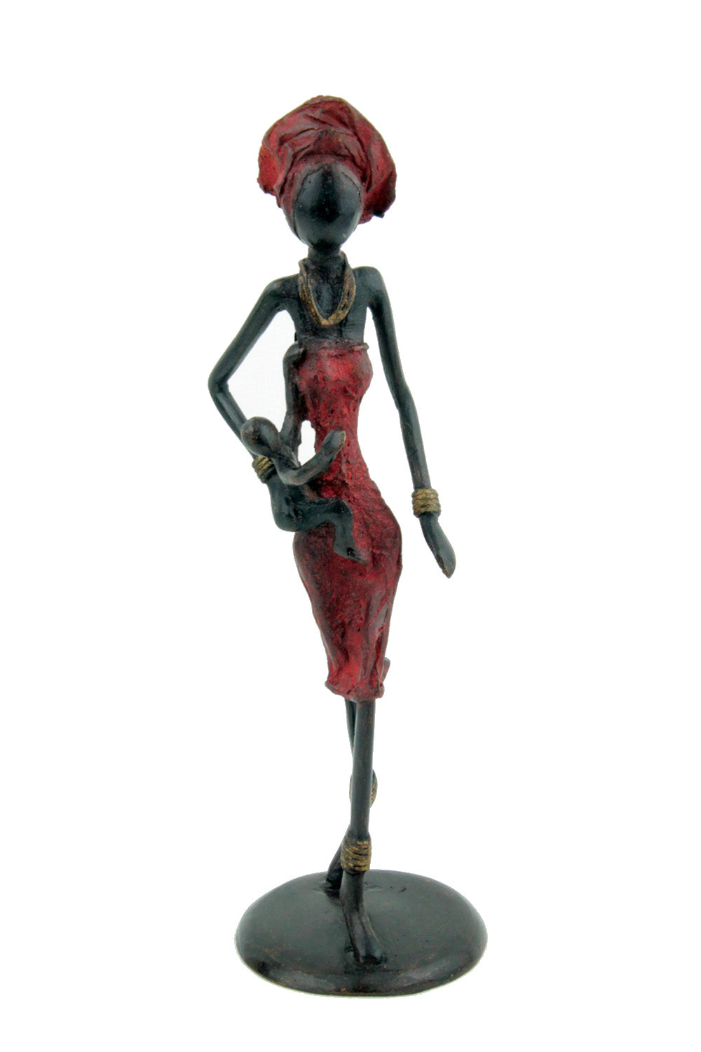 Bronze 25 cm rouge n°31 Bronzes d&#39;Afrique