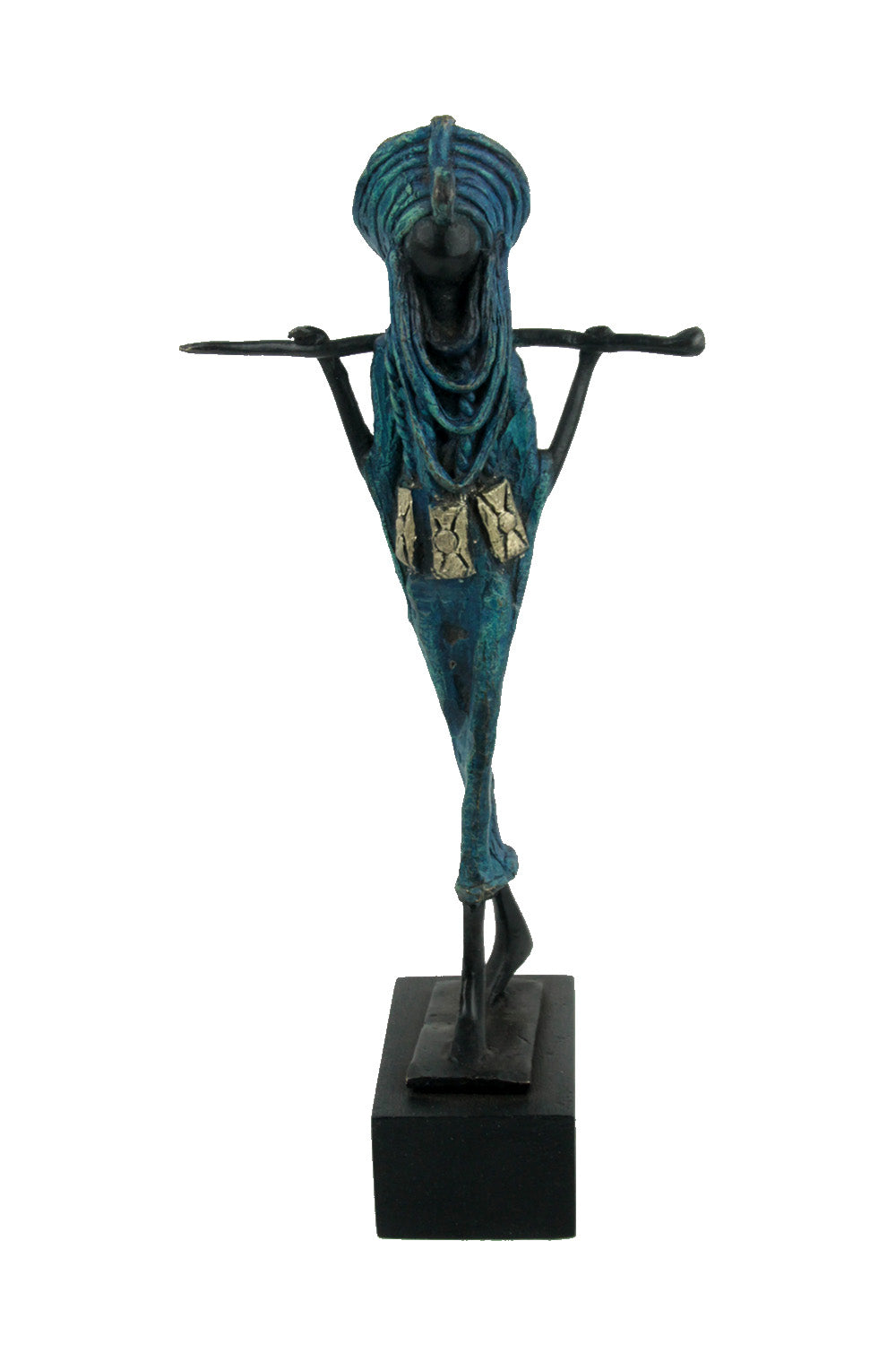 Touareg 25 cm bleu n°1 Bronzes d'Afrique