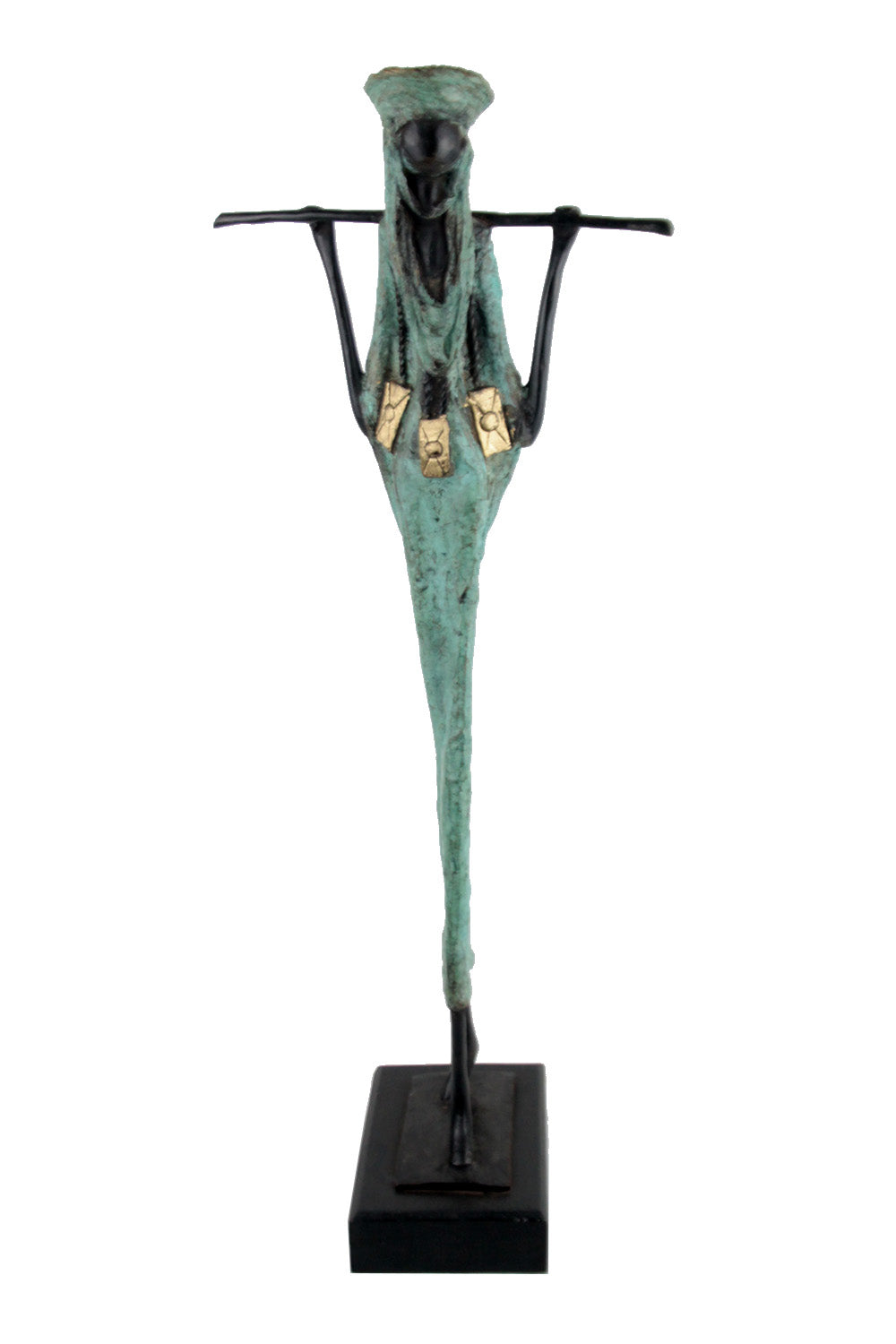 Touareg 55 cm vert n°3 Bronzes d'Afrique