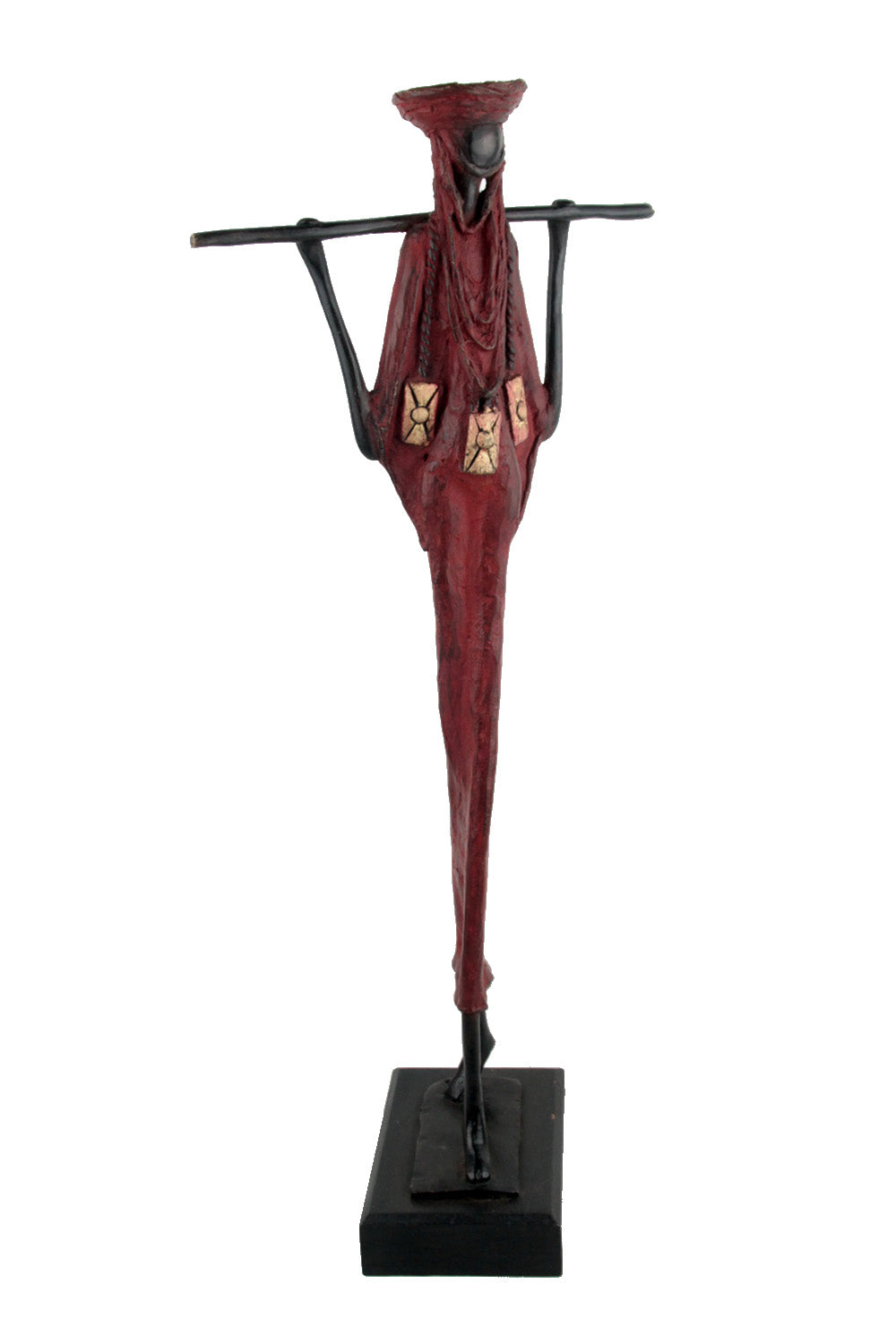 Touareg 55 cm rouge n°1 Bronzes d'Afrique