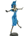 Bronze danseuse 50 cm bleu n°1 Bronzes d'Afrique