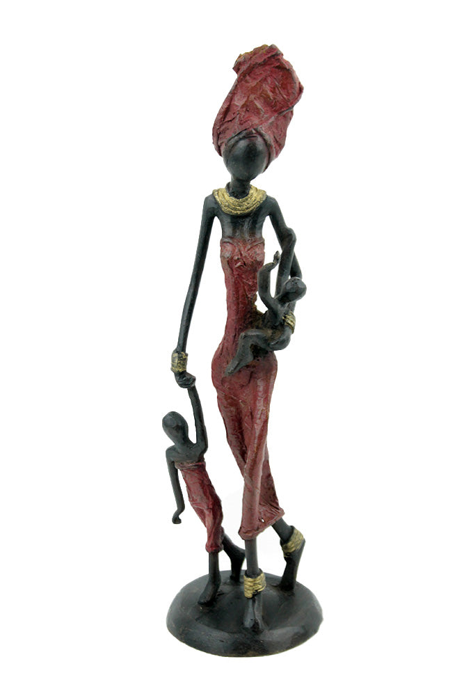 Bronze 25 cm rouge n°36 Bronzes d&#39;Afrique