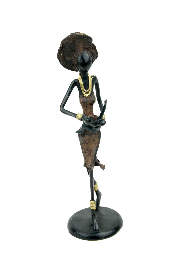 Bronze 25 cm marron n°17 Bronzes d'Afrique