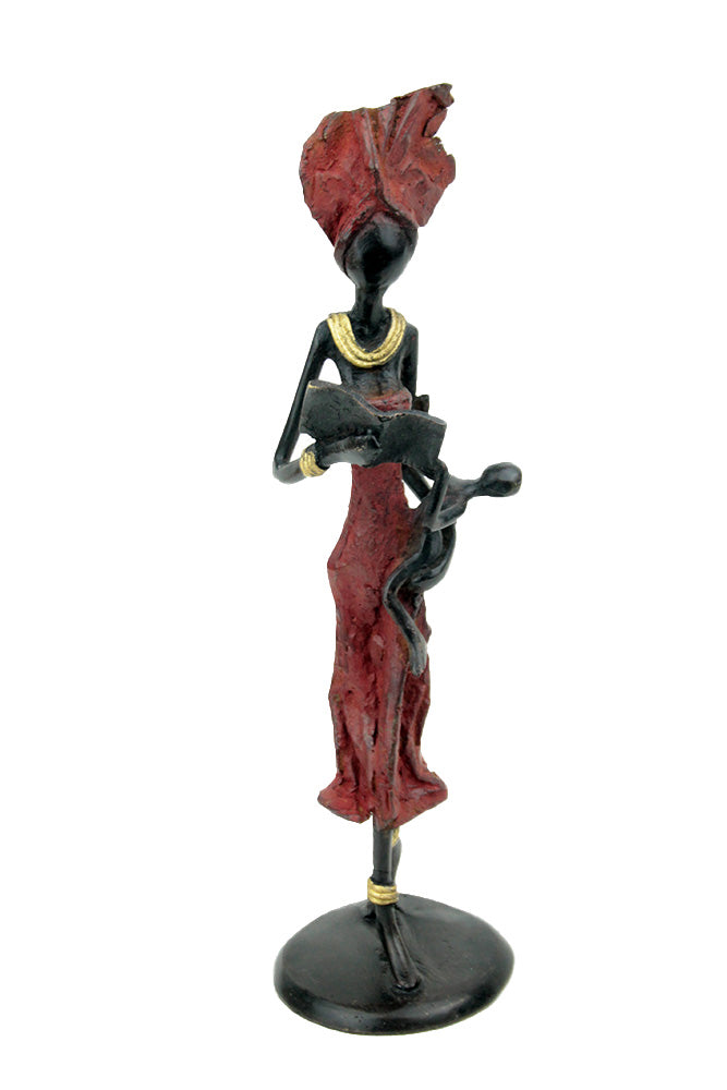Bronze 25 cm rouge n°14 Bronzes d&#39;Afrique