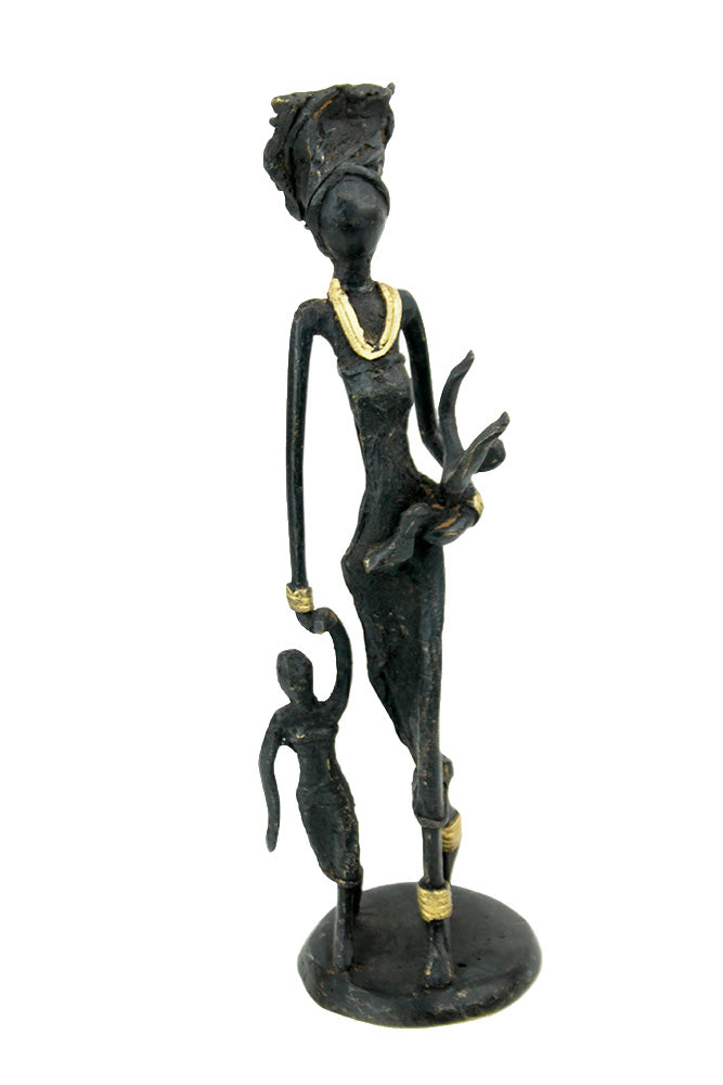 Bronze 25 cm noir n°4 Bronzes d&#39;Afrique