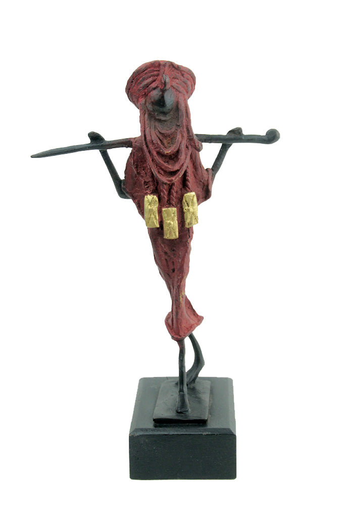 Touareg 25 cm rouge n°1 Bronzes d'Afrique