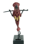 Touareg 25 cm rouge n°1 Bronzes d'Afrique