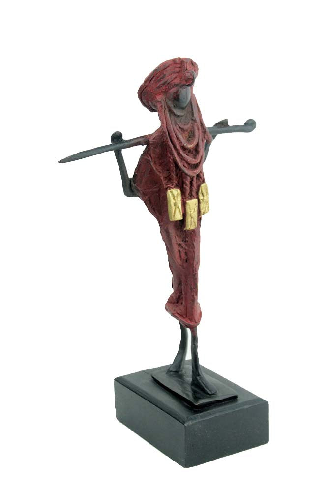 Touareg 25 cm rouge n°1 Bronzes d'Afrique