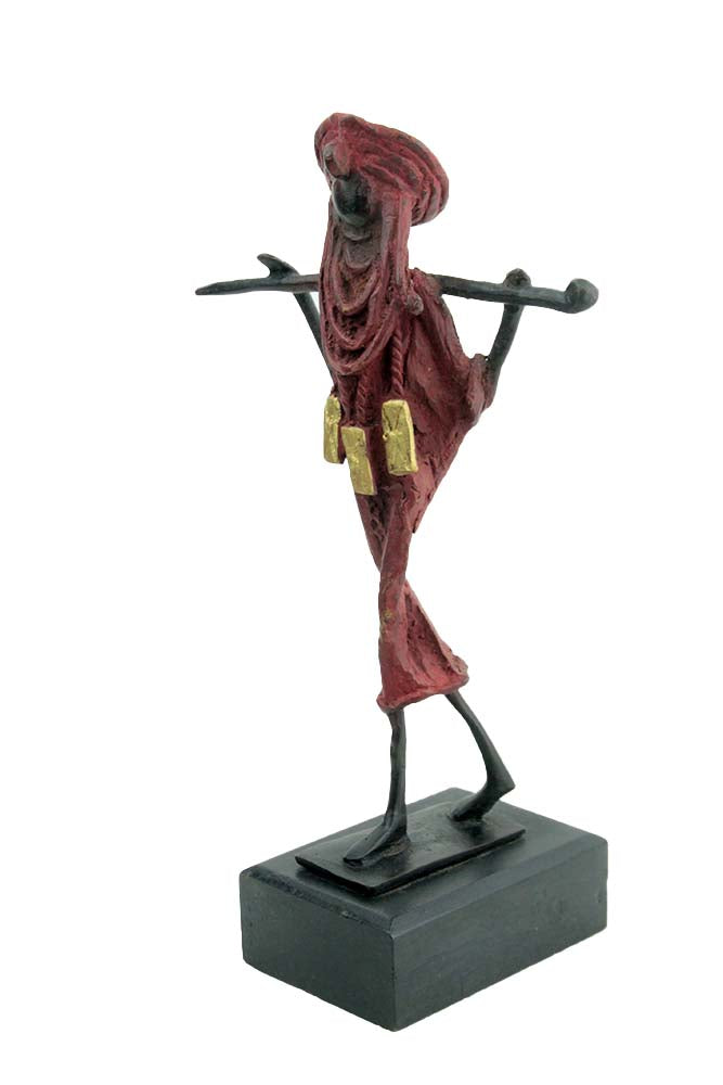 Touareg 25 cm rouge n°1 Bronzes d'Afrique