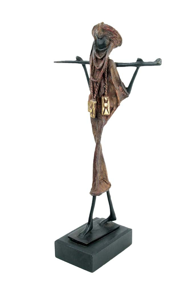 Touareg 35 cm marron n°1 Bronzes d'Afrique