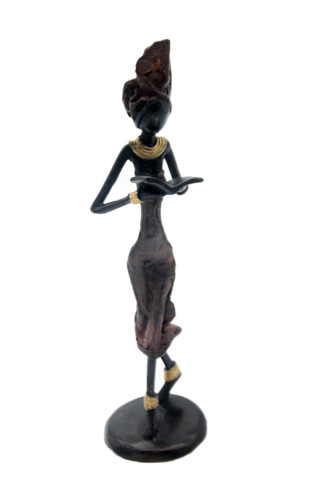 Bronze 25 cm marron n°18 Bronzes d&#39;Afrique