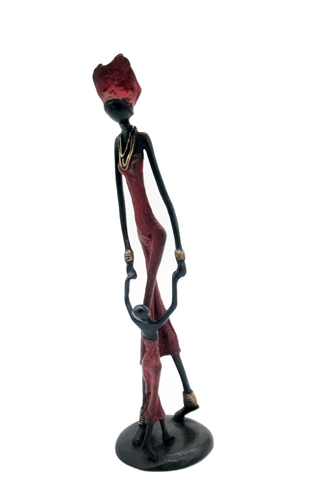 Bronze 35 cm rouge n°18 Bronzes d&#39;Afrique