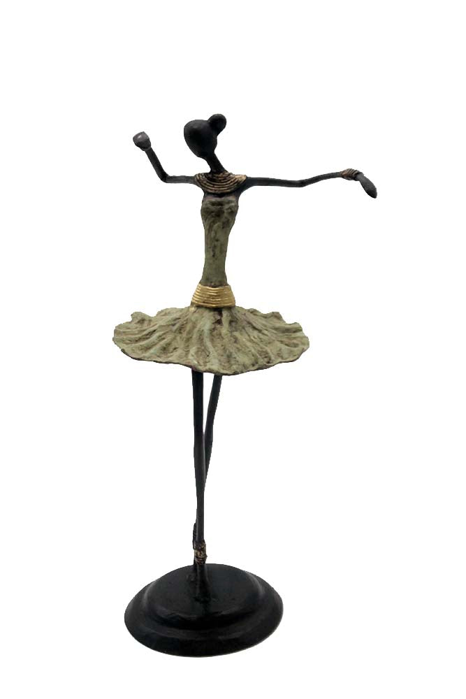Ballerine 40 cm vert n°3 Bronzes d'Afrique