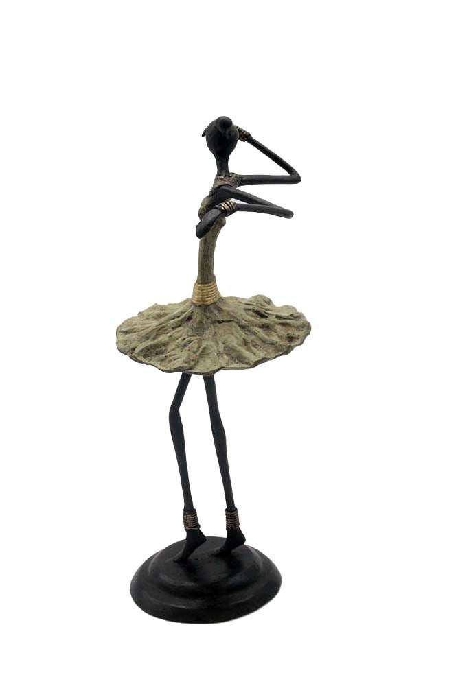 Ballerine 40 cm vert n°3 Bronzes d'Afrique