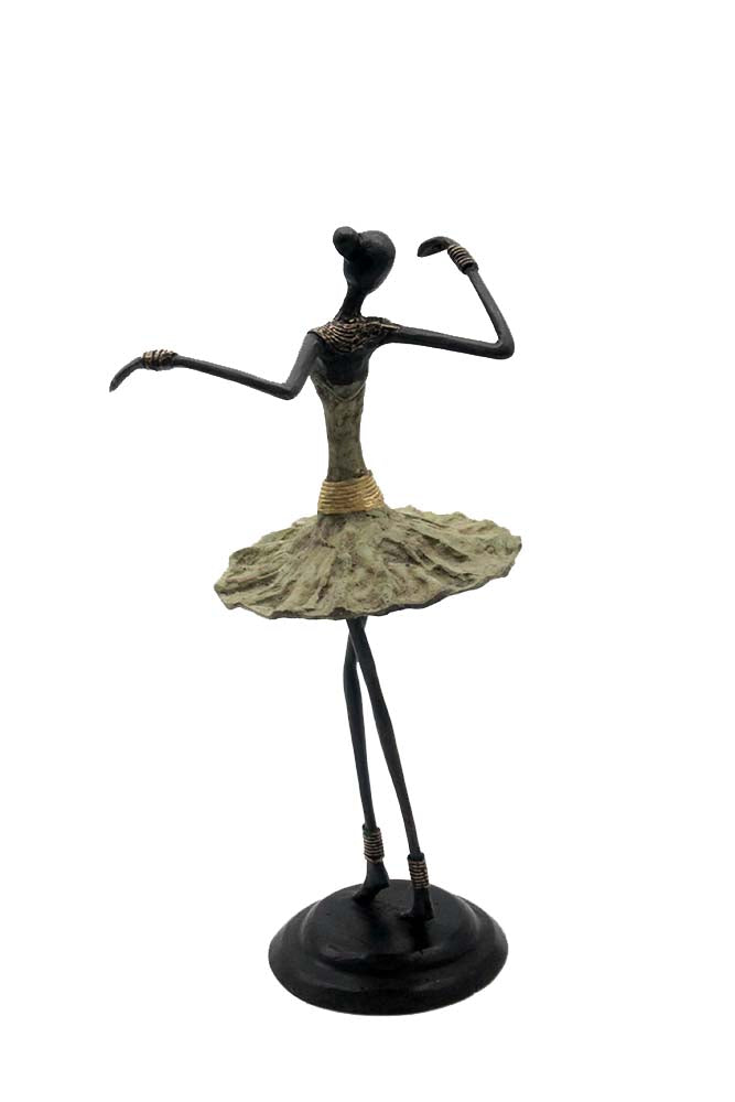 Ballerine 40 cm vert n°3 Bronzes d'Afrique