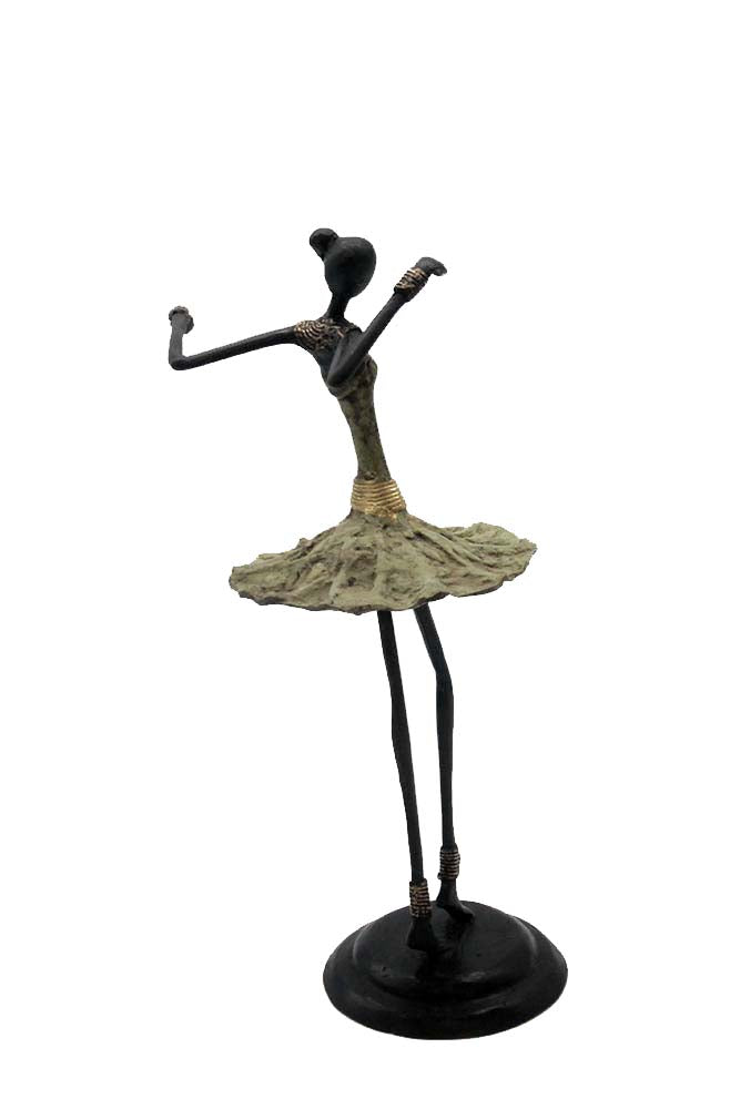 Ballerine 40 cm vert n°3 Bronzes d'Afrique