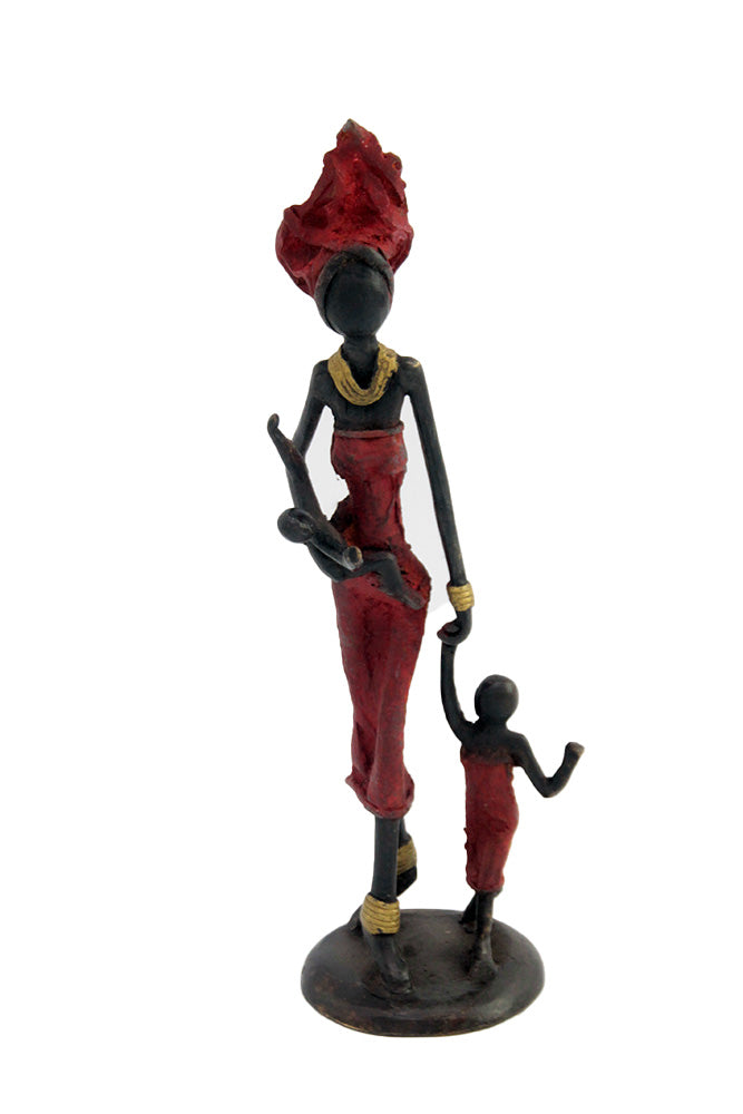 Bronze 25 cm rouge n°35 Bronzes d&#39;Afrique