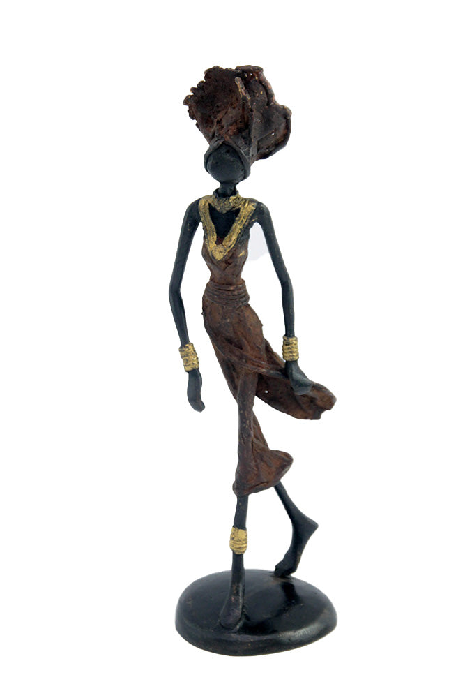 Bronze 25 cm marron n°20 Bronzes d&#39;Afrique