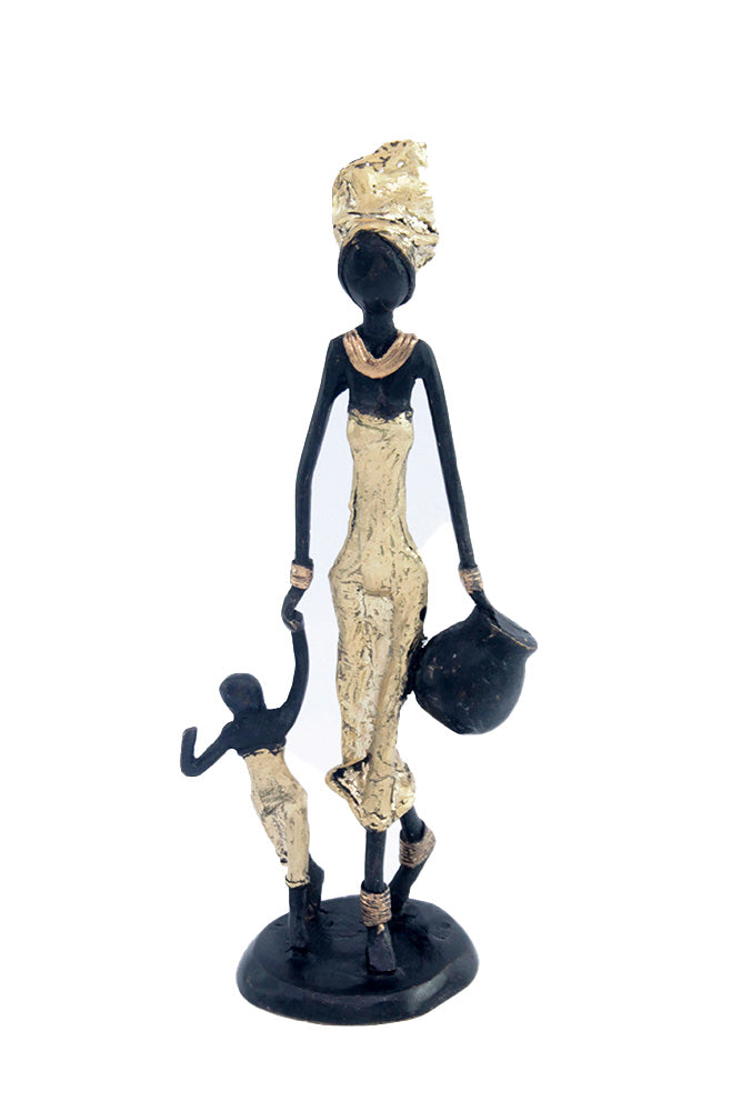 Bronze 25 cm doré n°8 Bronzes d&#39;Afrique
