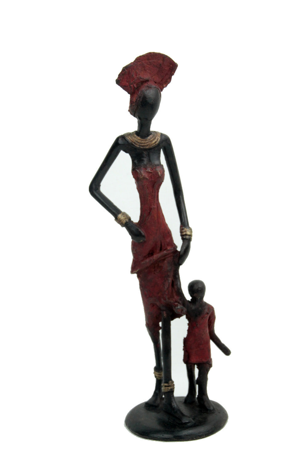 Bronze 25 cm rouge n°19 Bronzes d&#39;Afrique